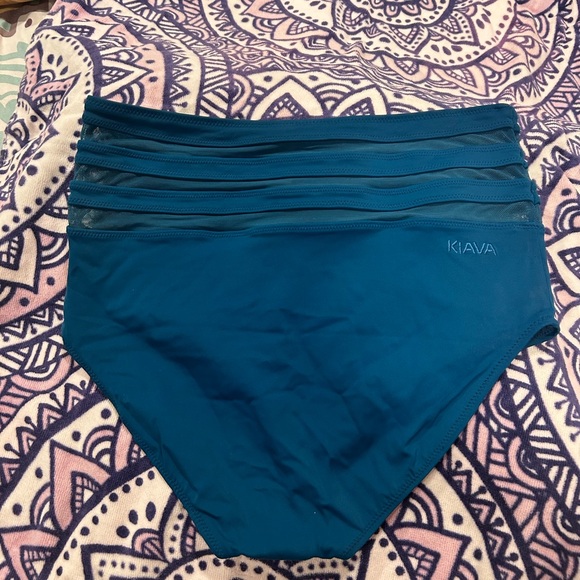 KIAVA Other - KIAVA Swim Bottoms- Mesh Ultra Rise - Deep Teal